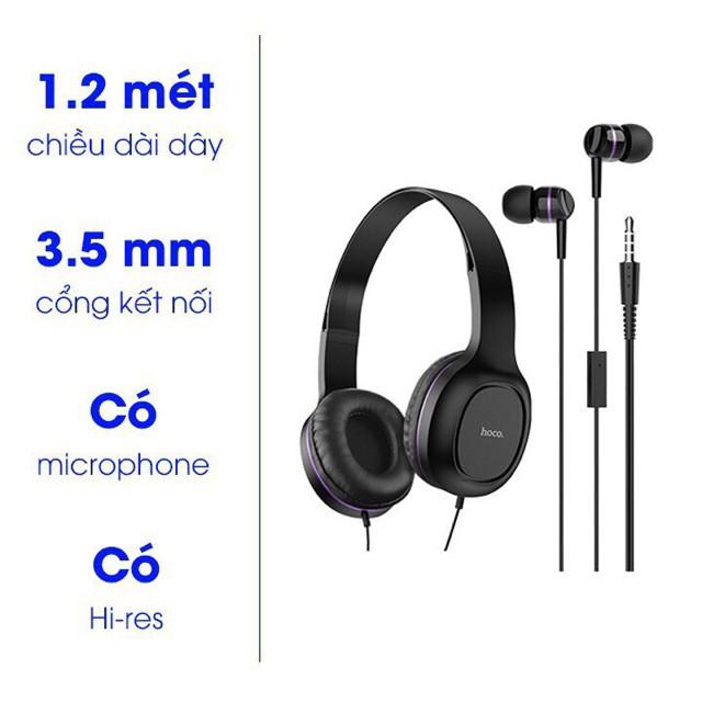 Tai nghe chụp tai Hoco W24 chính hãng