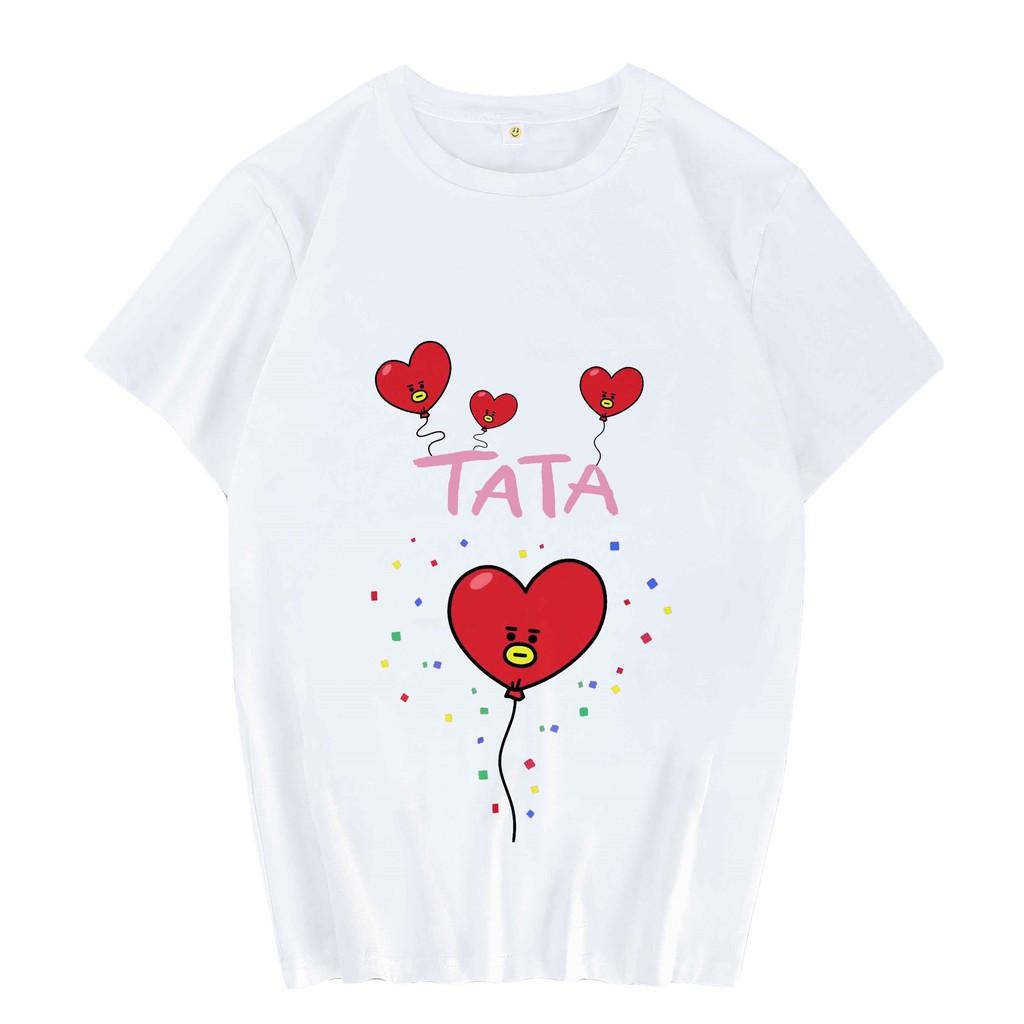 Áo phông BTS Tata áo ngắn tay hình cute