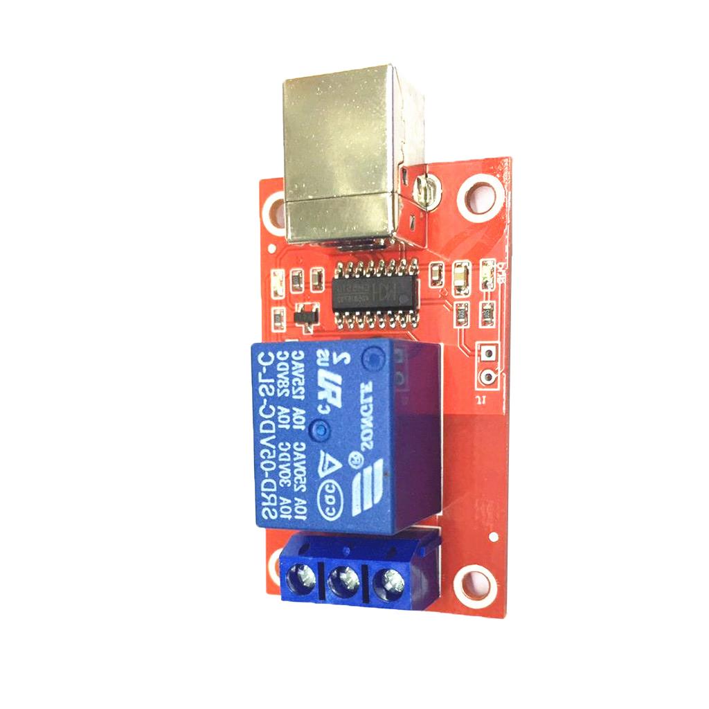 5V 1-Channel USB Relay Board Module Optocoupler LED HID Drive-free