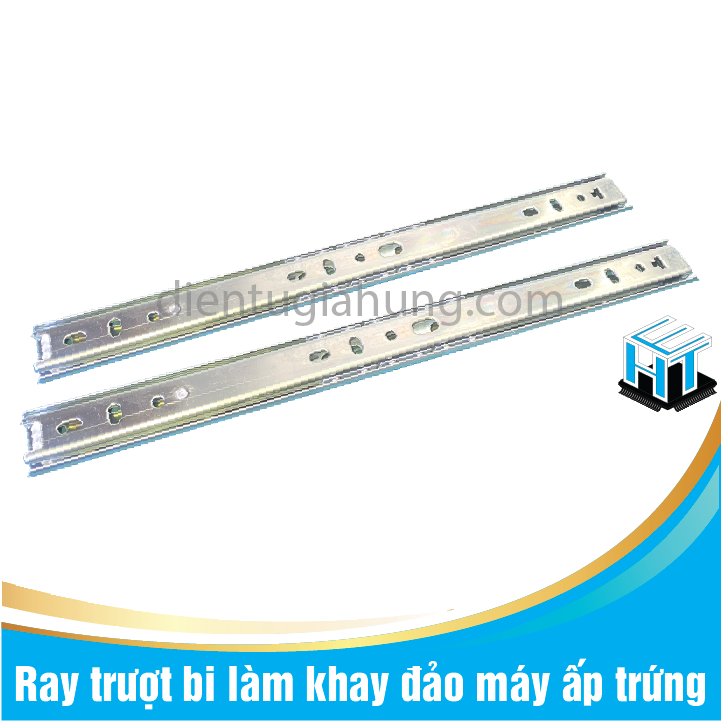 [1 cặp] Ray trượt bi làm khay đảo máy ấp trứng