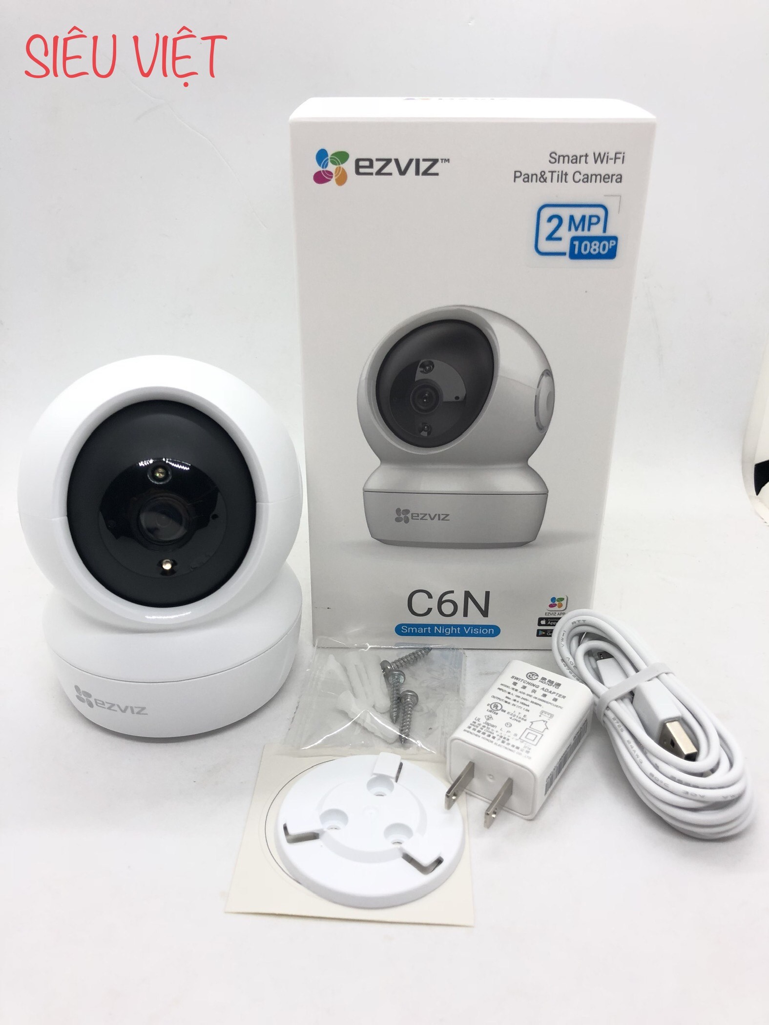 Camera không dây EZVIZ C6N siêu nét (đã bao gồm thẻ nhớ 32GB)-Hàng chính hãng