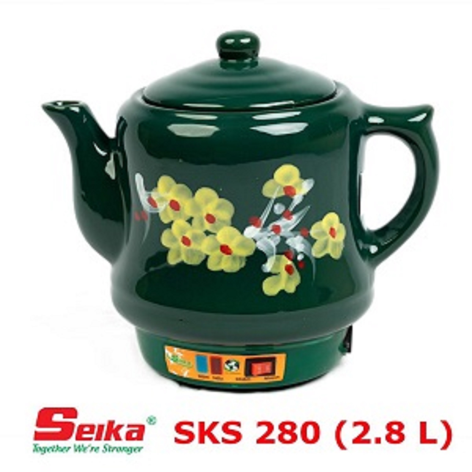 Ấm Sắc Thuốc Seika 2.8L - SKS280 (Gốm Sứ Bình Dương) - Hàng chính hãng