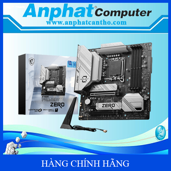 Bo mạch chủ Main MSI B760M PROJECT ZERO Socket LGA 1700 - Hàng Chính Hãng