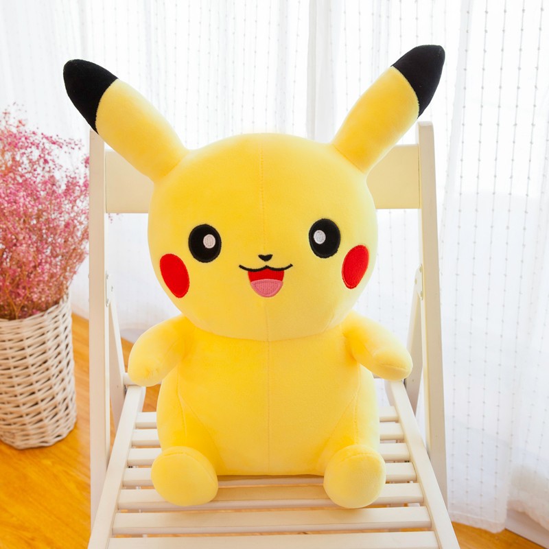 Gấu bông Pikachu ngồi vui vẻ siêu mềm siêu cute cho bé yêu (20cm---&gt;40cm) hàng việt nam cao cấp, an toàn cho trẻ nhỏ