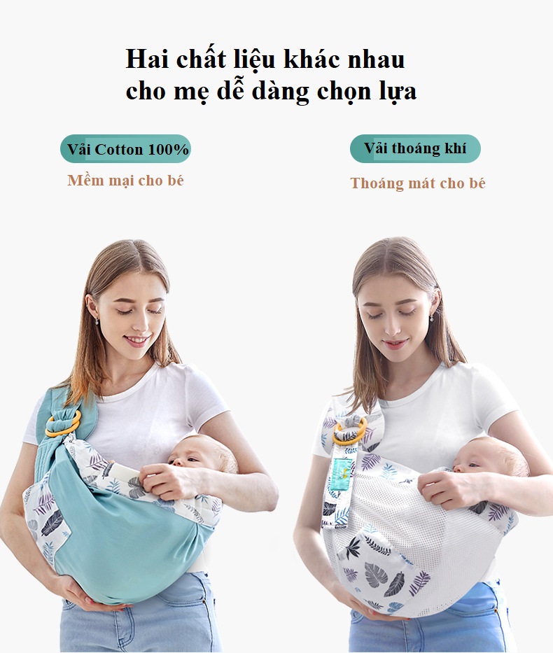 Địu Em Bé Tila-Tila Cao Cấp Loại Đeo Chéo - Thương Hiệu Chính Hãng Đến Từ Đức, Đa Năng Với 5 Cách Sử Dụng, Thoải Mái Cho Cả Mẹ Và Bé ( Dành Cho Bé Dưới 36 Tháng Tuổi