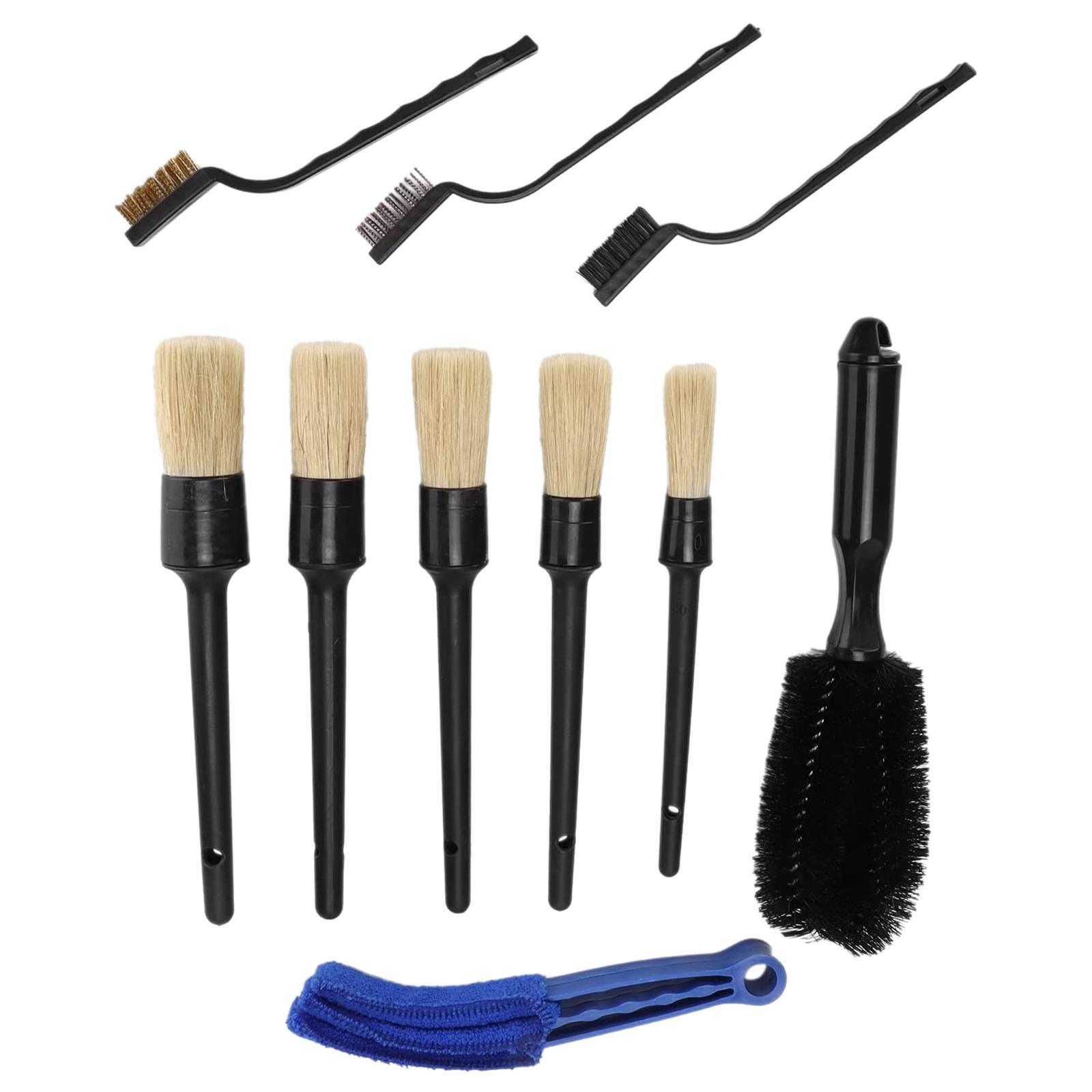 10x Detailing Brush Kit Auto Parts for Wheel Motorcycles