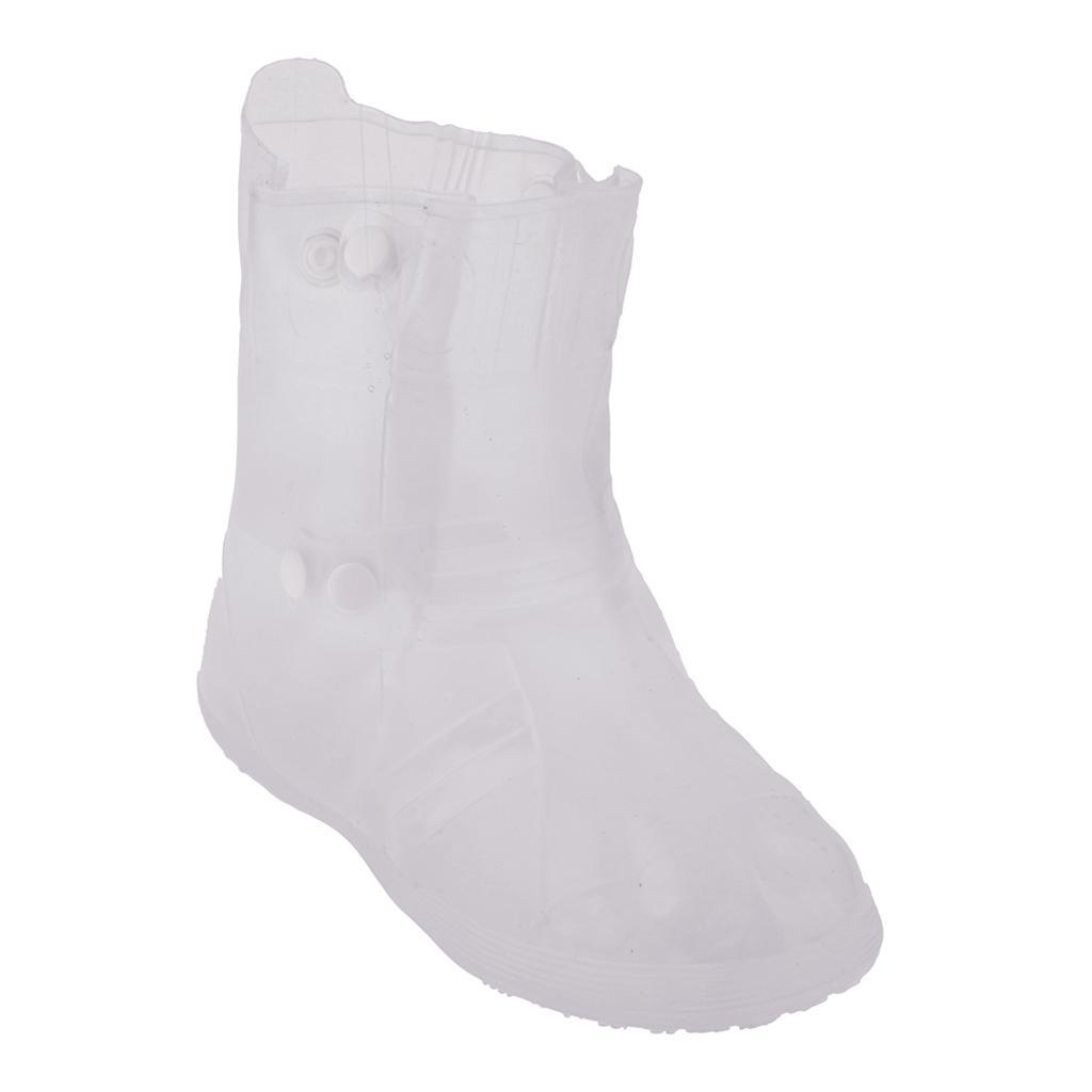 Waterproof Rain Snow Boots Shoes Covers Reusable Anti-Slip Foldable Thicken Sole Overshoes Galoshes, Women Men