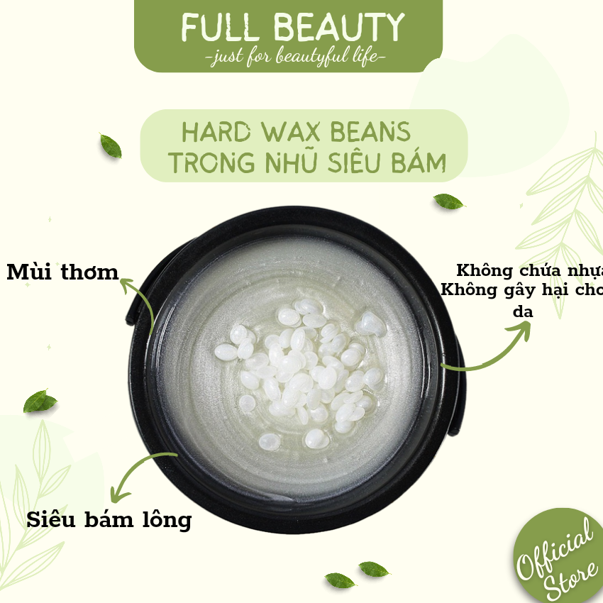 Sáp Wax Lông Hạt Đậu Cao Cấp Dòng Premium Đủ Màu Túi 150G Full Beauty