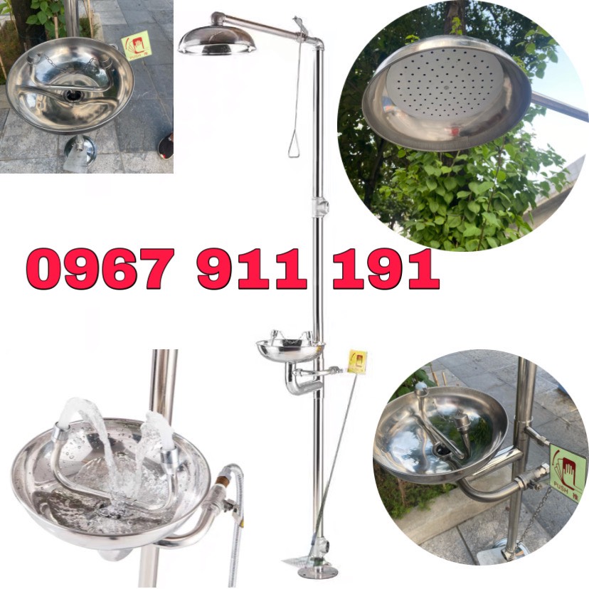 Bộ bồn rửa mắt khẩn cấp đứng
