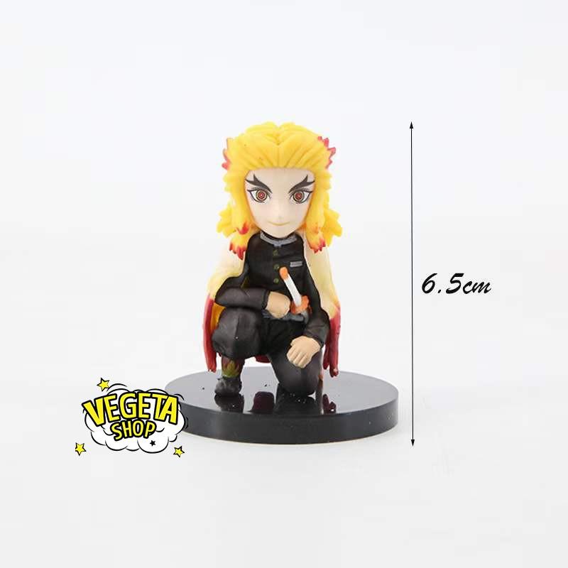 Mô hình Kimetsu No Yaiba - Mô hình thanh gươm diệt quỷ - Set 4 trụ cột Tokito Giyu Shinobu Rengoku - Cao 6,5cm