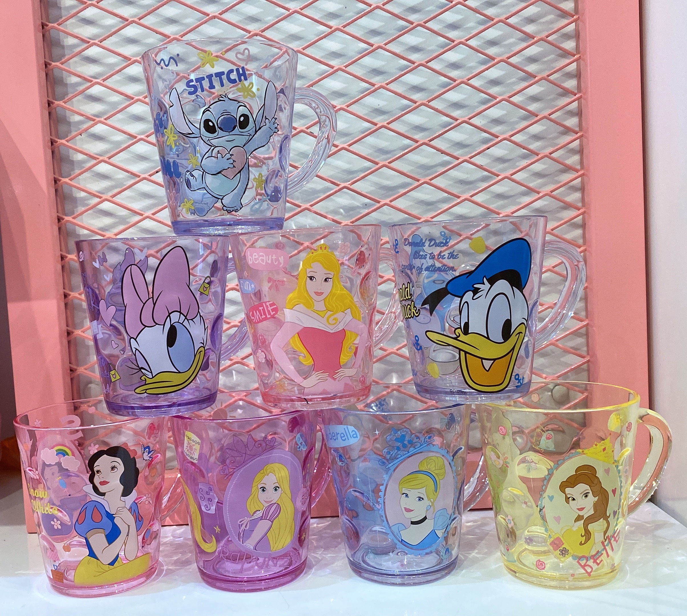 Ly quai cầm trong suốt hình công chúa Cinderella siêu xinh cho bé gái - PDA21121-H