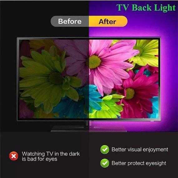 Dây Đèn LED Trang Trí RGB 5050 Strip Light DODODIOS Kết Nối App, Chống Nước, Trang Trí Phòng, Kèm Remote 44 Phím