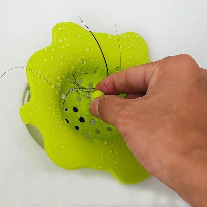 Lọc rác bồn rửa bát hình bông hoa silicon