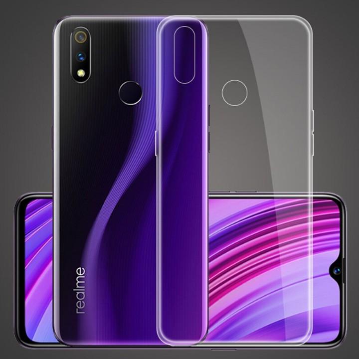 Ốp lưng dẻo silicon trong suốt dành cho Realme 3 Pro