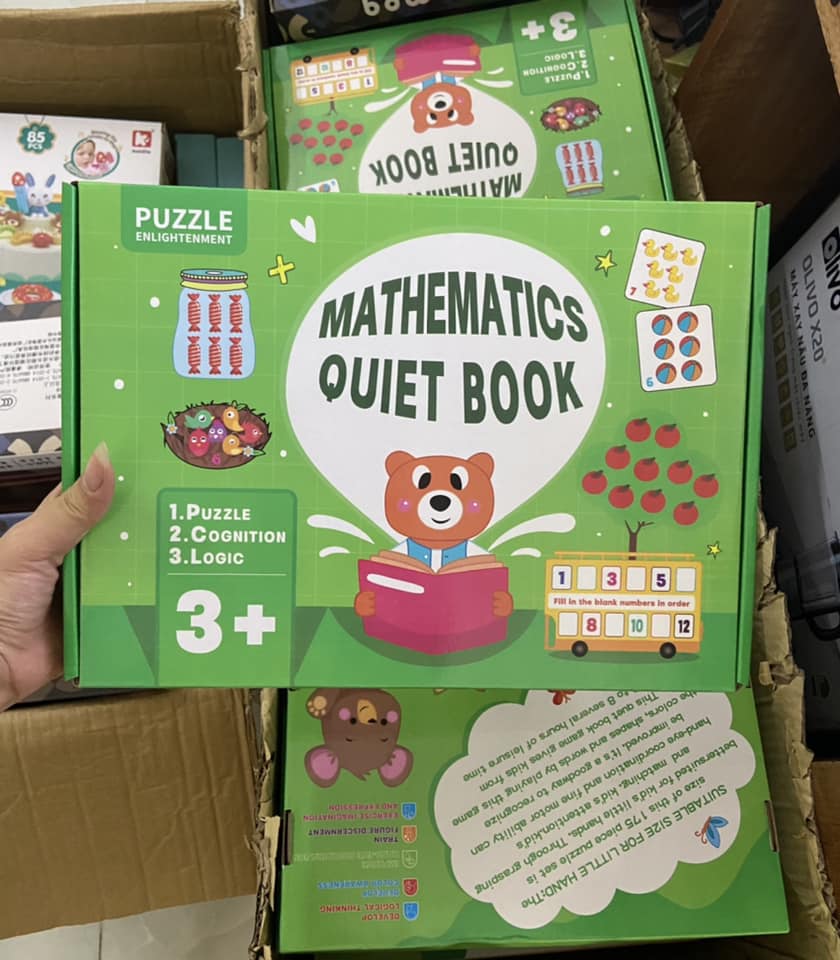Đồ Chơi Trẻ Em, Học Liệu Bóc Dán Montessori, Sách Bóc Dán Toán Học, Asstar Đồ Chơi Giáo Dục