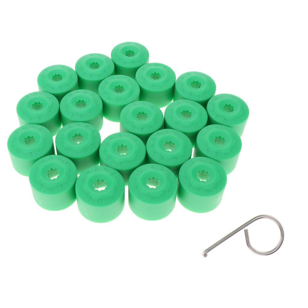 20 New Green  Wheel Lug Nut Caps - Replaces for  Golf