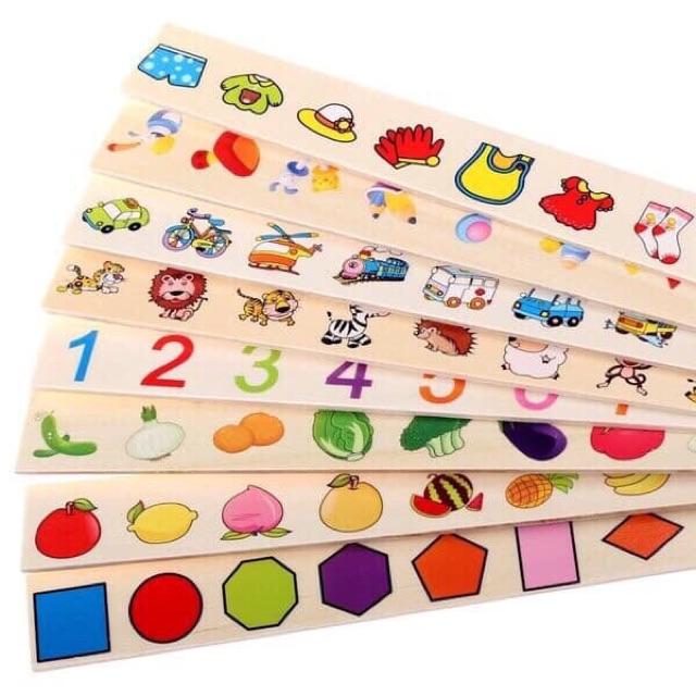 Hộp Hỗ Thả Thẻ - Hộp Thả Hình Thẻ Giáo Cụ Montessori