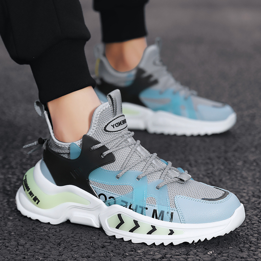 Giày Thể Thao Nam MENDO - Giày Sneaker Màu Trắng - Đen - Xám , Giày Thể Thao Chạy Bộ Xuyên Việt - G5095