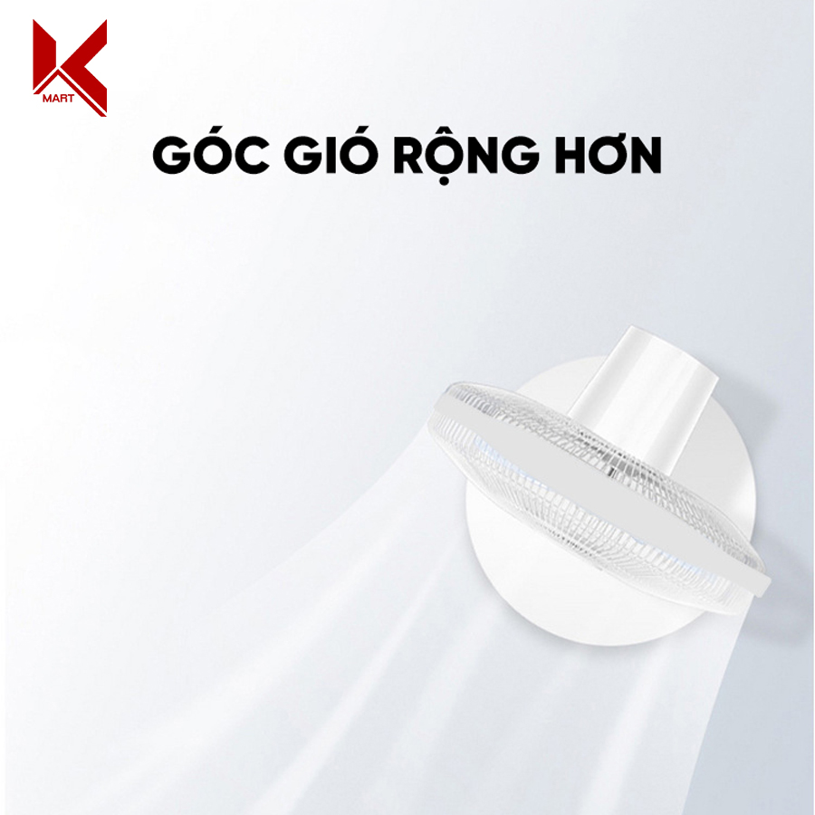 Quạt tích điện Solar Fan HS-198 cao cấp, sạc năng lượng mặt trời và AC, 5 cánh gió mát, không ồn, 12h sử dụng - K-Mart