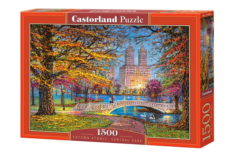 Xếp hình puzzle Autumn Stroll, Central Park 1500 mảnh CASTORLAND C-151844