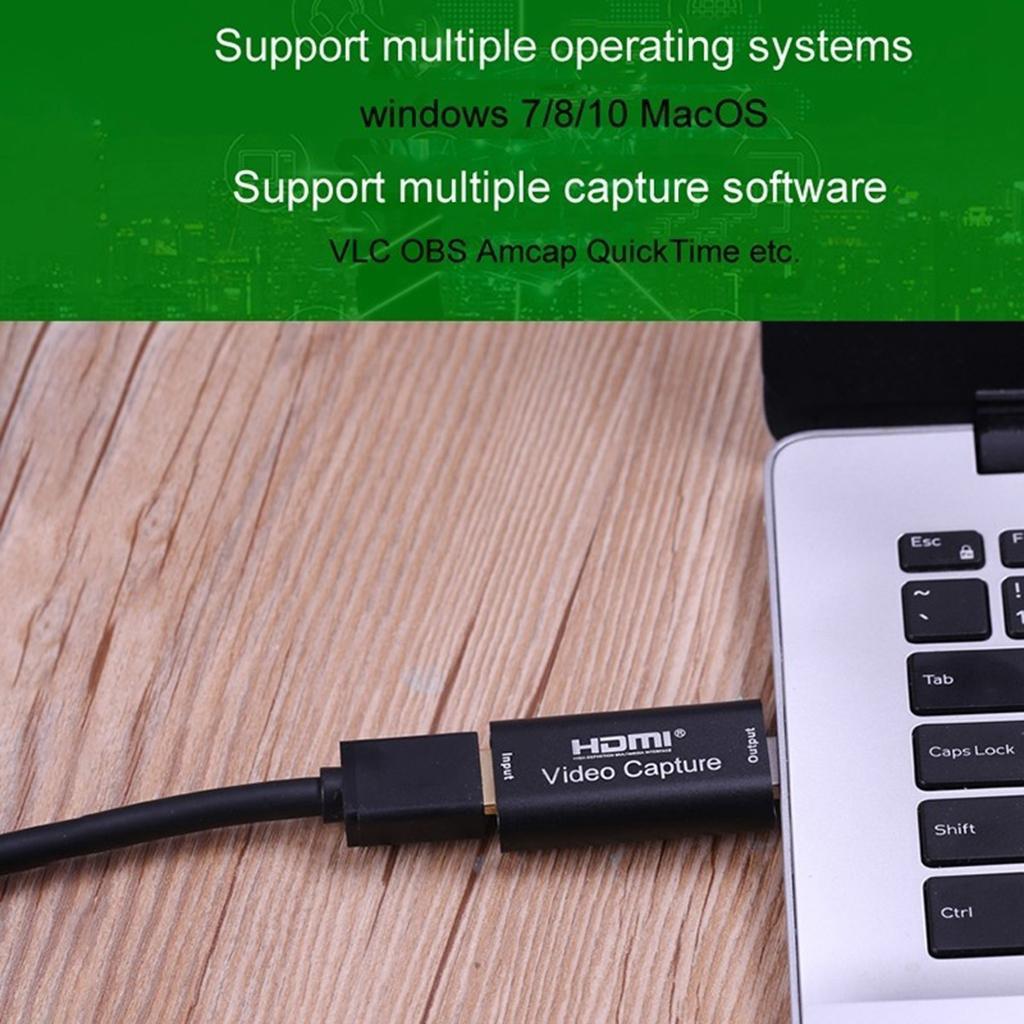 To USB Card 1080P for Game/ Black