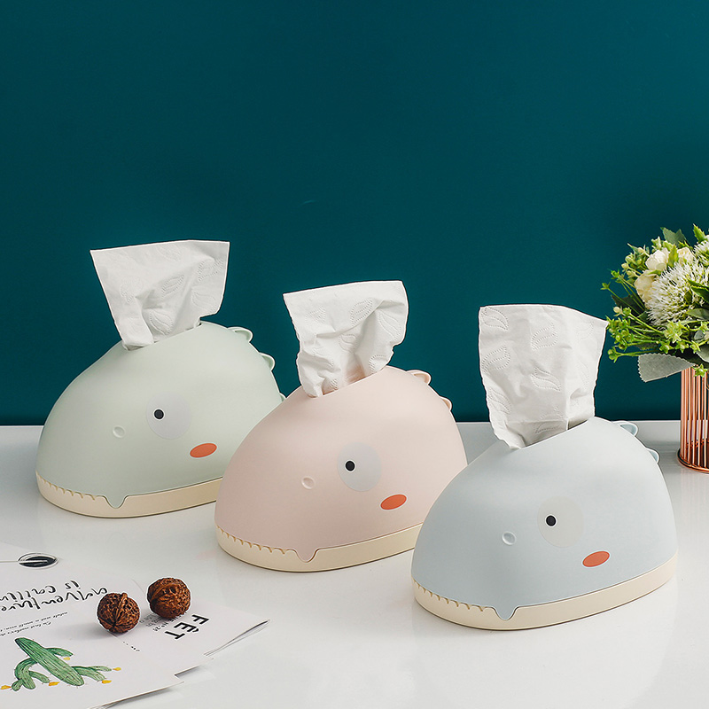 Hộp đựng khăn giấy khủng long cute xuất Nhật