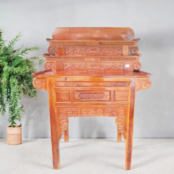 BÀN THỜ GỖ 3 TẦNG TRÀM BÔNG VÀNG  - BÀN THỜ TAM CẤP . BÀN CÚNG GỖ 3 TẦNG , Tranh Trang Trí Nhà Decor Phòng Decor