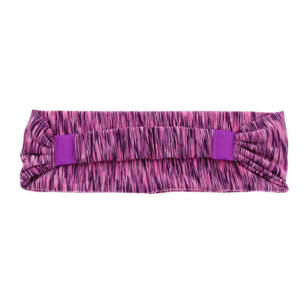 Women Headband Wrap Gym Fitness Elastic Sweatband
