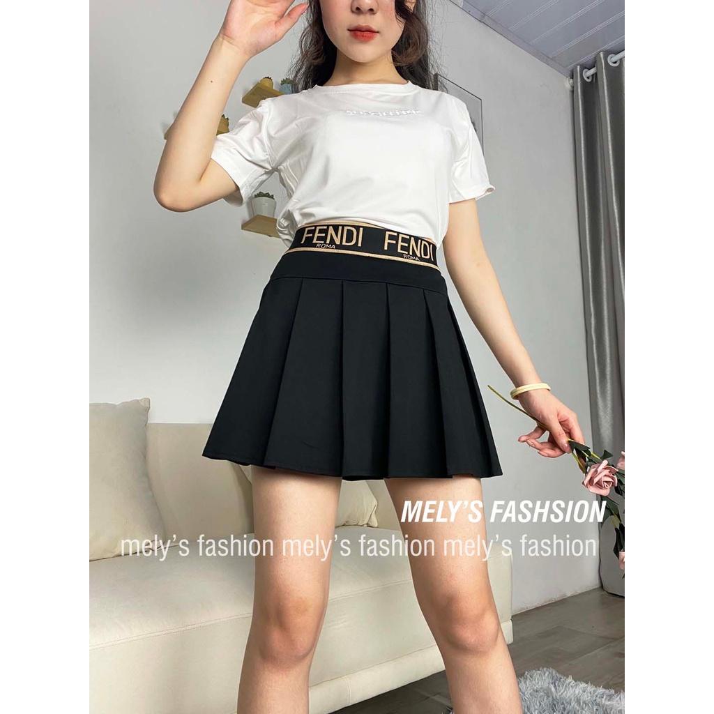 Chân váy tennis xếp ly dáng ngắn chữ A cạp chun chất Umi loại 1 trẻ trung năng động CV35