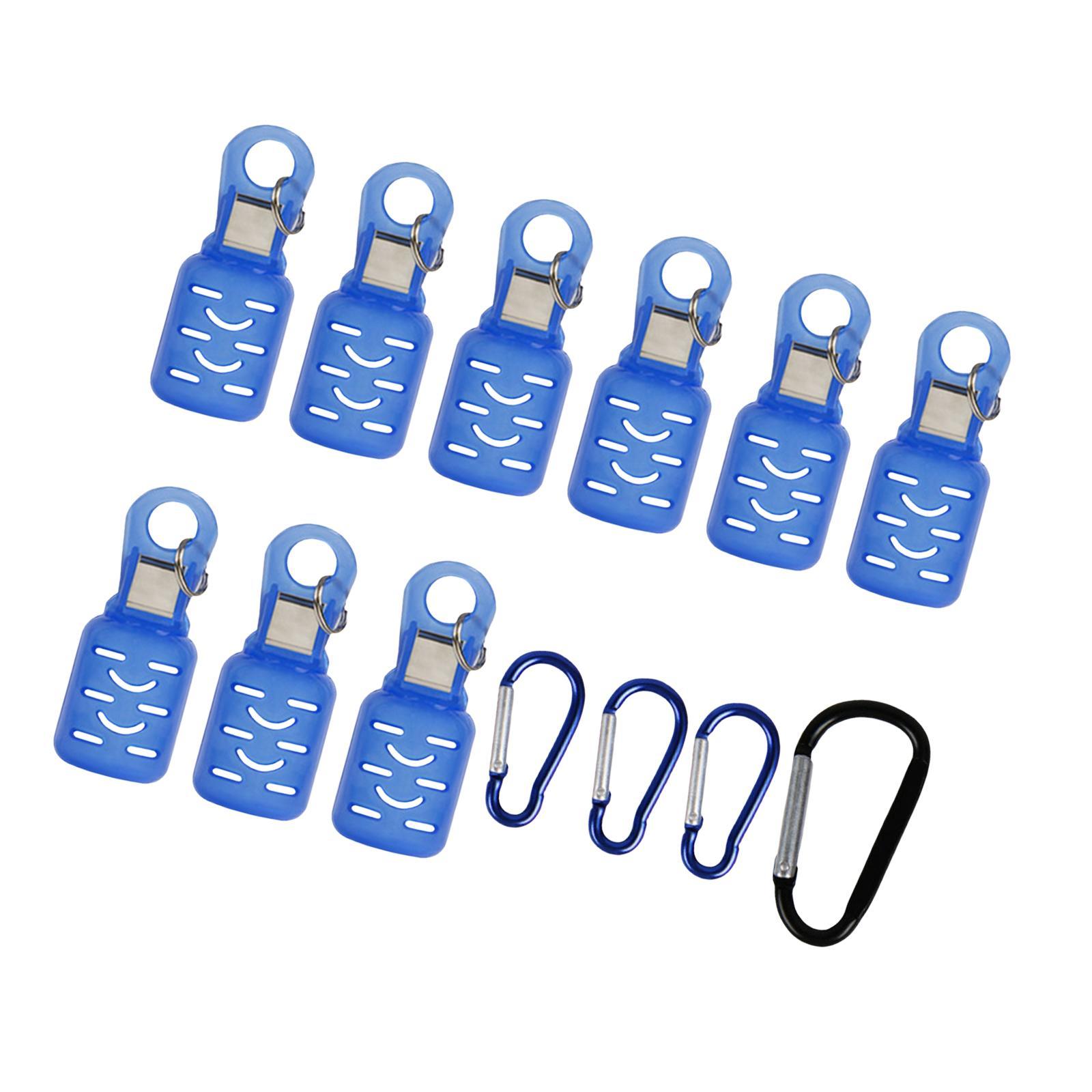 9Pcs Fishing Squid Hooks Cover Fishing Jigs Lure Covers with 4 Carabiners Umbrella Hooks Cover Strong Hooks  Fishing Tackle Tools
