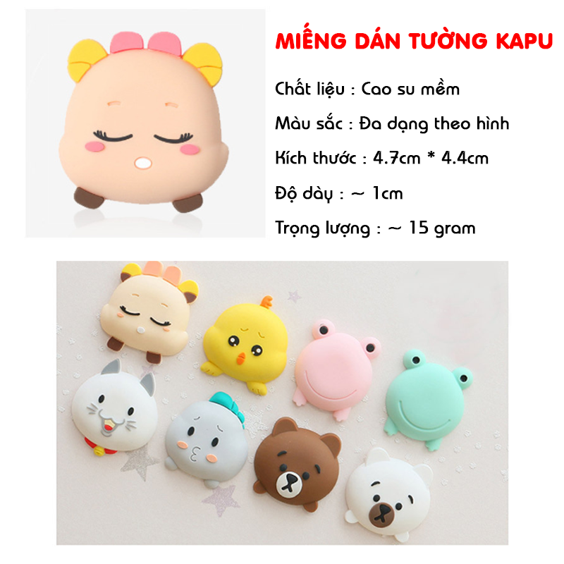 Núm Đệm Silicon CUTE Chống Va Đập Bảo Vệ Tường Và Tay Nắm Cửa - Miếng Chặn Cửa Nhiều Hình