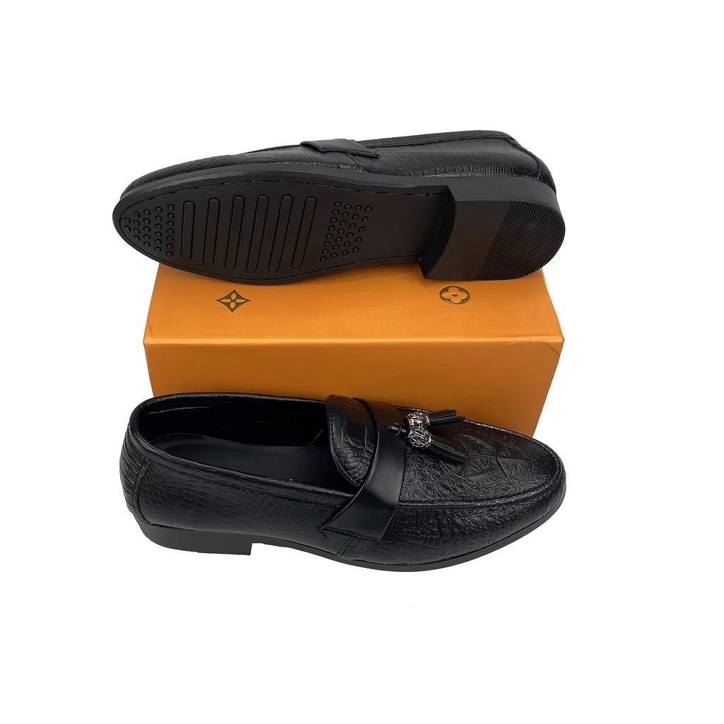 Giày Penny Loafer Nam Chuông thời trang Dập vân đầy cá tính