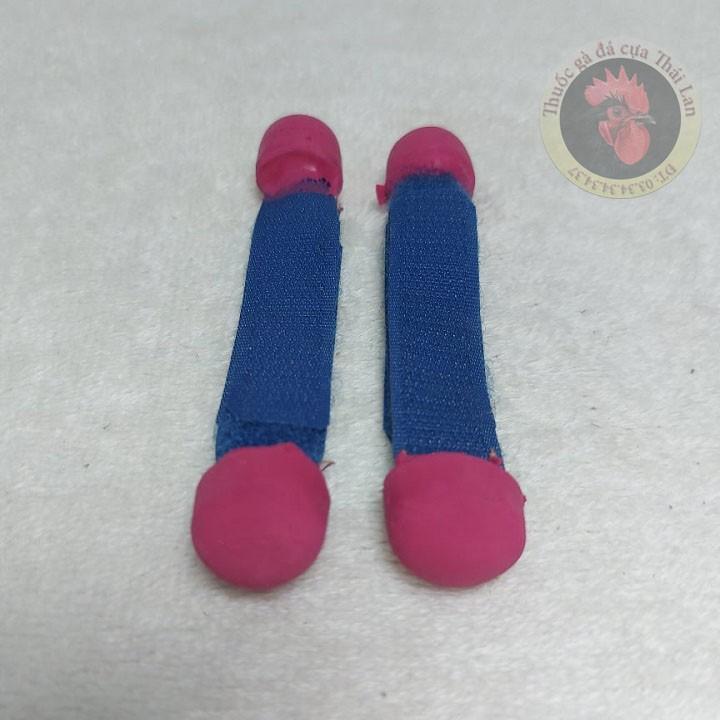 Phụ kiện cho gà - bịt cựa gà TRE loại dán - sổ gà không bị sứt - 2 cặp dành cho 2 con gà
