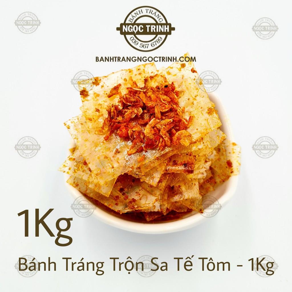 (Túi 1Kg) Bánh tráng trộn sa tế tôm siêu ngon bánh tráng Ngọc Trinh