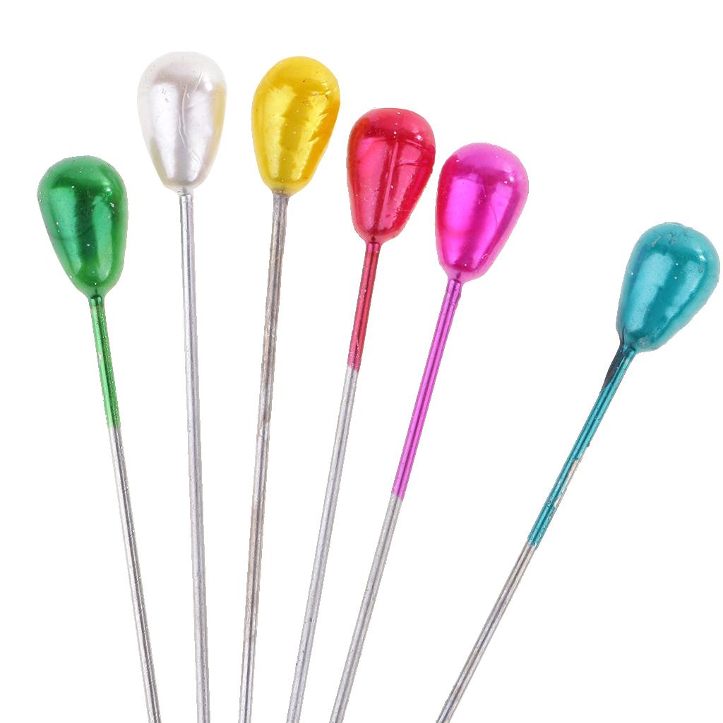 Bộ 100 Chiếc Hijab Kẹp Pin Lapel Pin Nhiều Màu Nhựa Thổ Cẩm DIY Nghệ Nhân Khăn