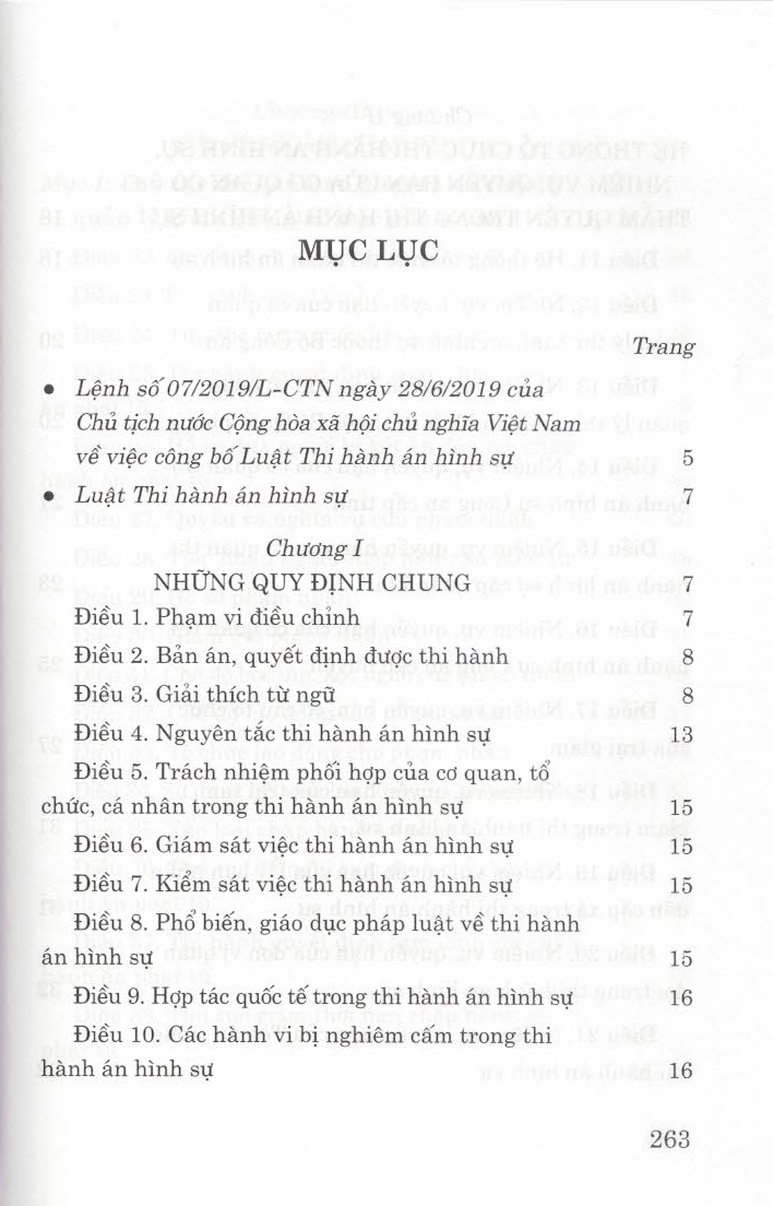 Luật Thi Hành Án Hình Sự (Hiện Hành)