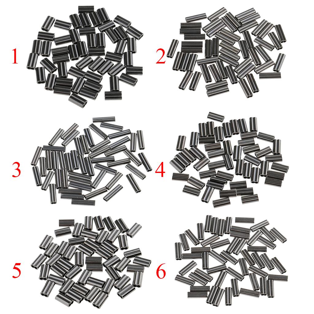 Double Barrel Copper Crimp Sleeves Fishing Crimps for Rig Making
