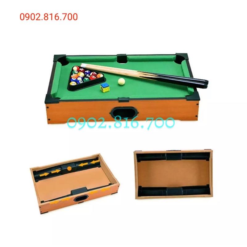 Hộp đồ chơi bàn bida lỗ mini 6 lỗ bằng gỗ 2382 ( 51 x 31 x 9cm ) - Mini Table Top Pool