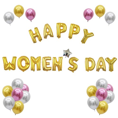 BỘ BONG BÓNG TRANG TRÍ HAPPY WOMEN DAY