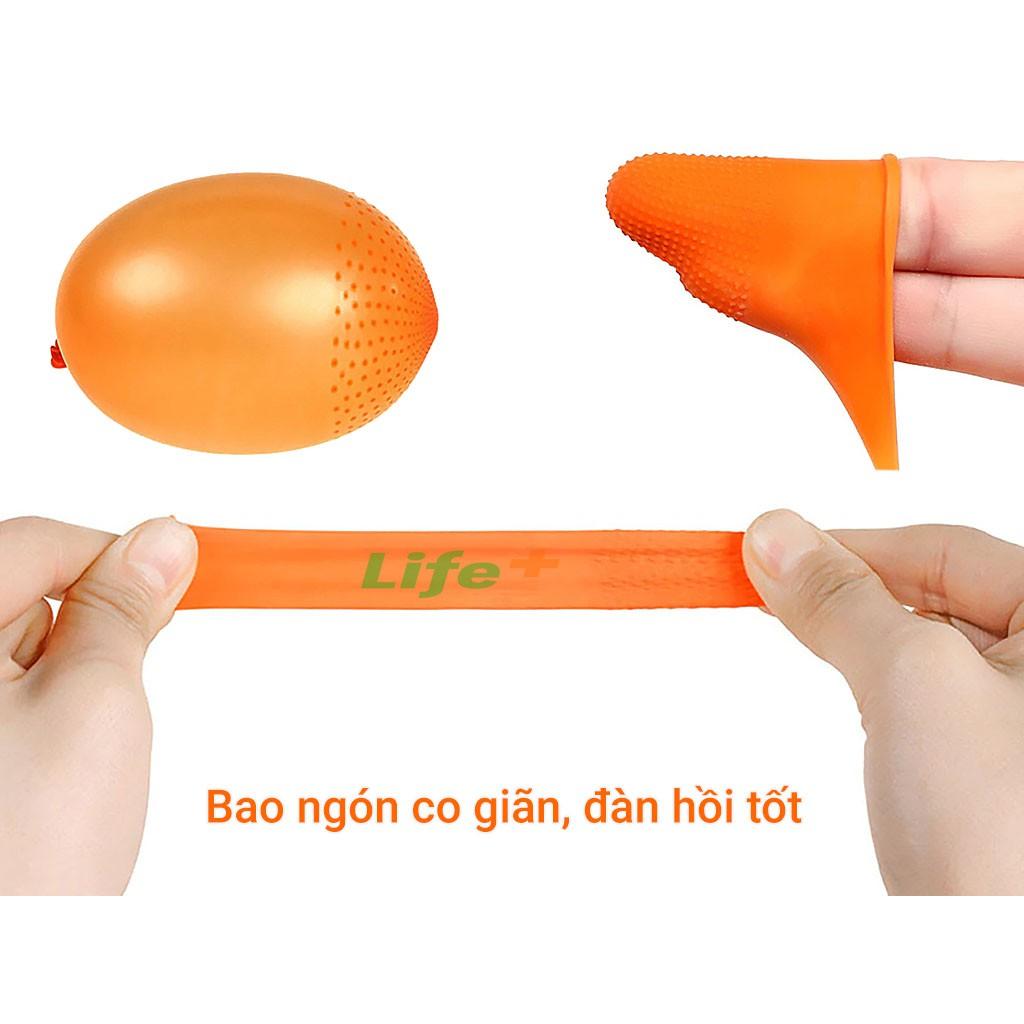 Bộ 50 bao tay cao su bảo vệ ngón chống trơn trượt