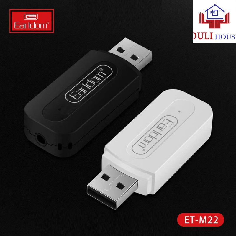 USB thu bluetooth Music + Jack âm thanh 3.5 mm, Bluetooth 2.0,  thiết kế nhỏ gọn, bắt mắt, dễ dàng kết nối hệ thống âm thanh, hàng chính hãng