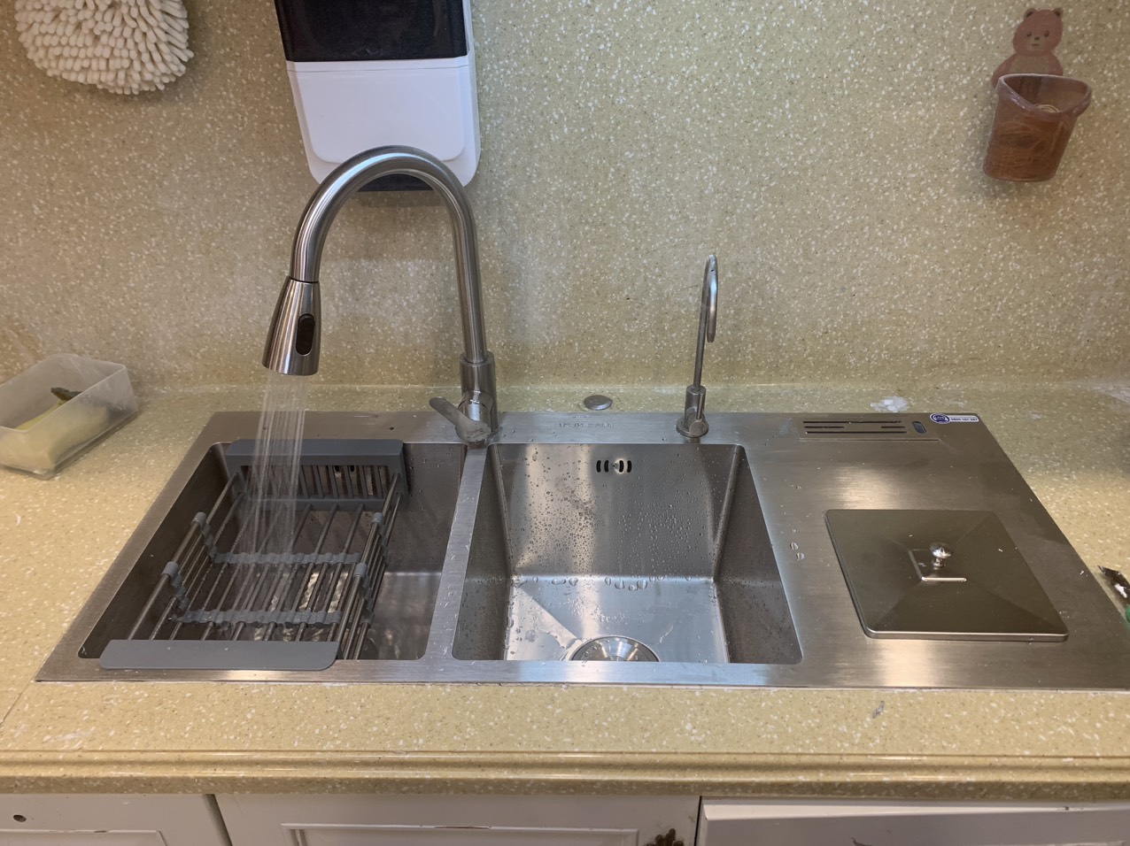 CHẬU RỬA INOX KAFF KF-HM10048. Hàng Chính Hãng