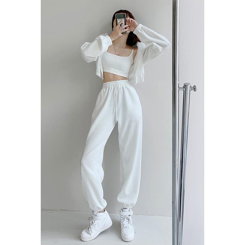 Quần jogger thể thao unisex nỉ tổ ong dày dặn phong cách Ulzzang thời trang Banamo Fashion 296