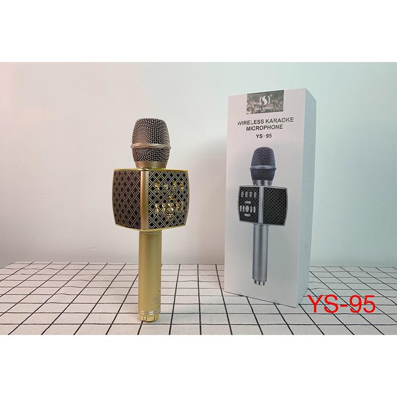 CTY MT Micro karaoke không dây bluetooth YS 95 hỗ trợ ghi âm loa bass cực vang siêu phẩm(BH 12T)