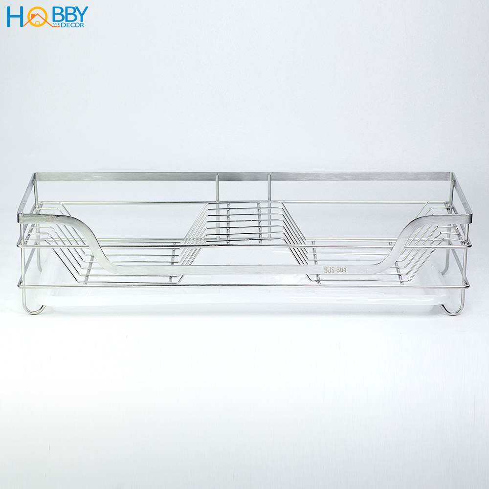 Kệ đựng đĩa dán tường nhà bếp Hobby Home Decor KD2 loại inox 304 kèm keo dán siêu dính và không rỉ sét
