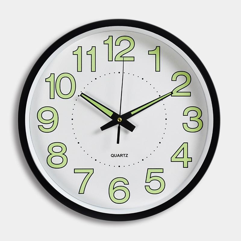 Đồng hồ treo tường Quartz kim trôi dạ quang cao cấp, 30 cm - BẢO HÀNH 12 THÁNG-