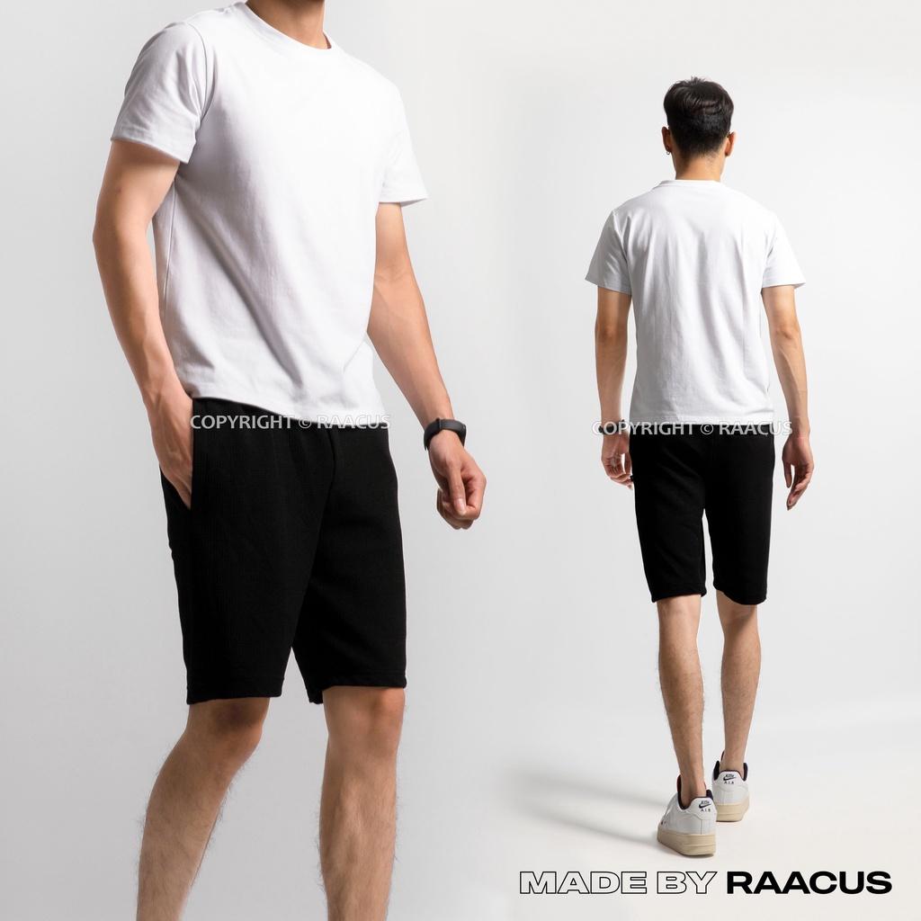 Quần đùi nam unisex chất đũi mặc ở nhà dáng suông RAACUSSTORE, quần short nam thể thao phong cách ulzzang – Q110