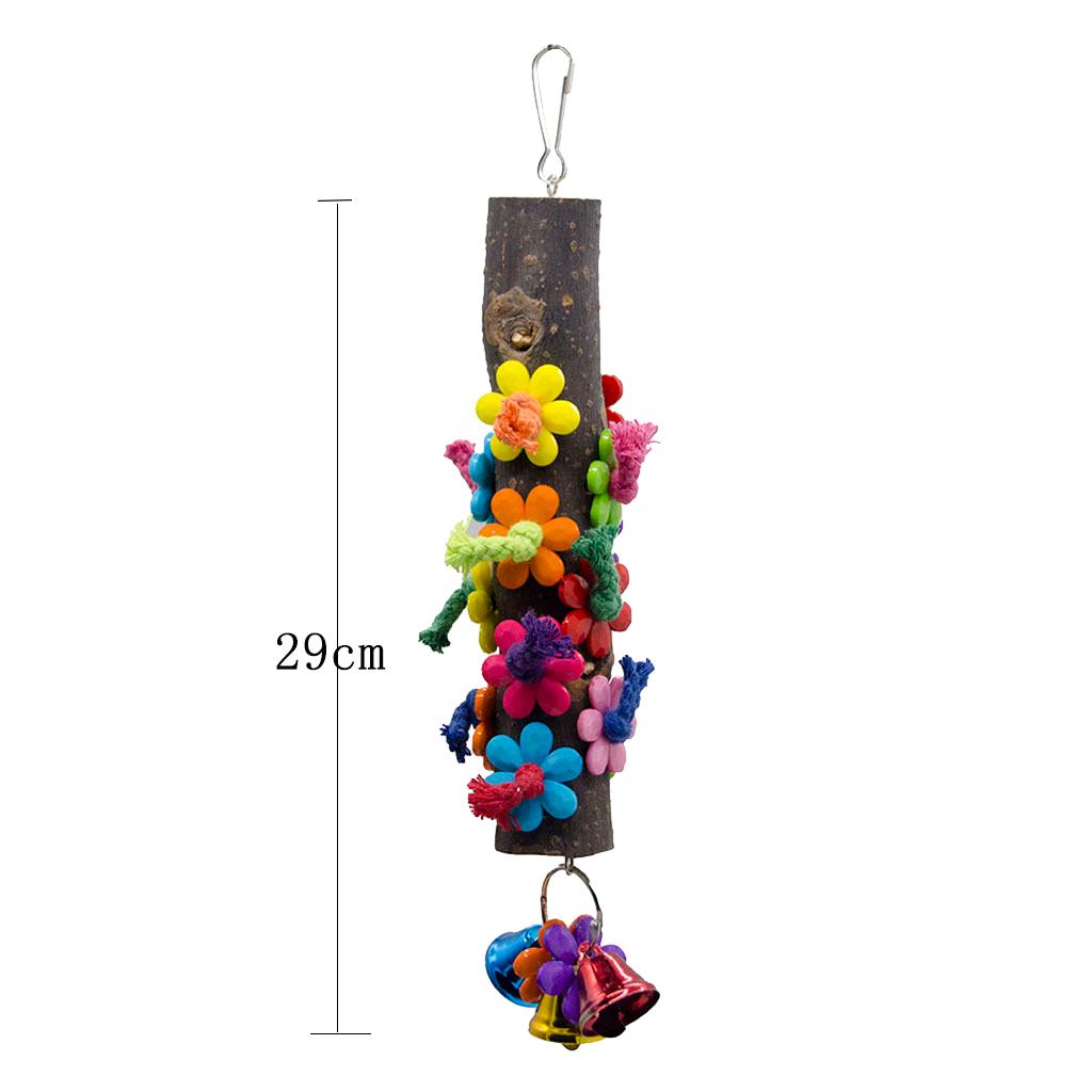 Birds Parrot Wood Stand Perches Toy For Bird Cage Accessories Bird Supplies