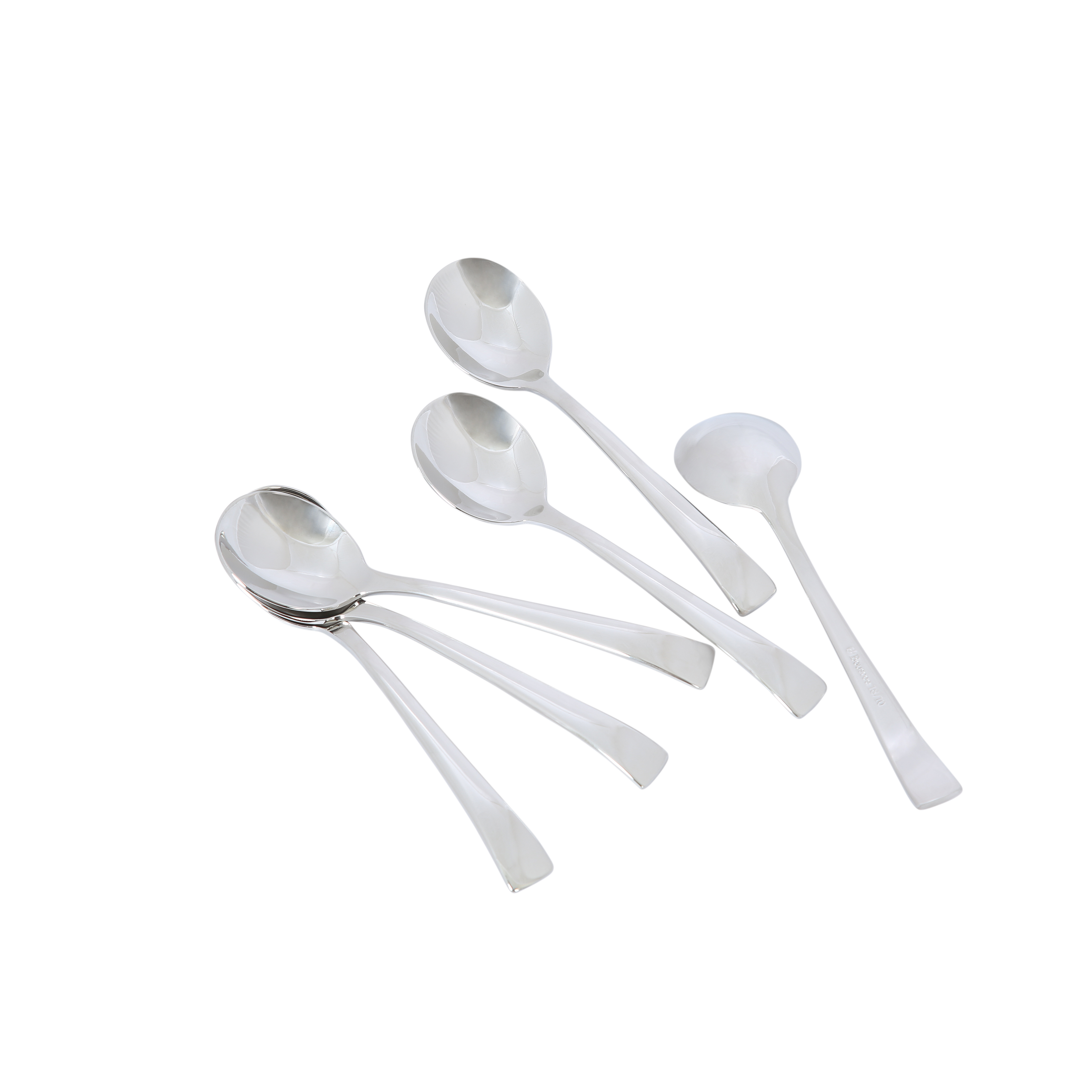 Bộ 6 Muỗng Thìa  Ăn Cơm Cao Cấp Inox 304 18/10 Bouscoe  - Stainless Steel Soup Spoons 6pcs