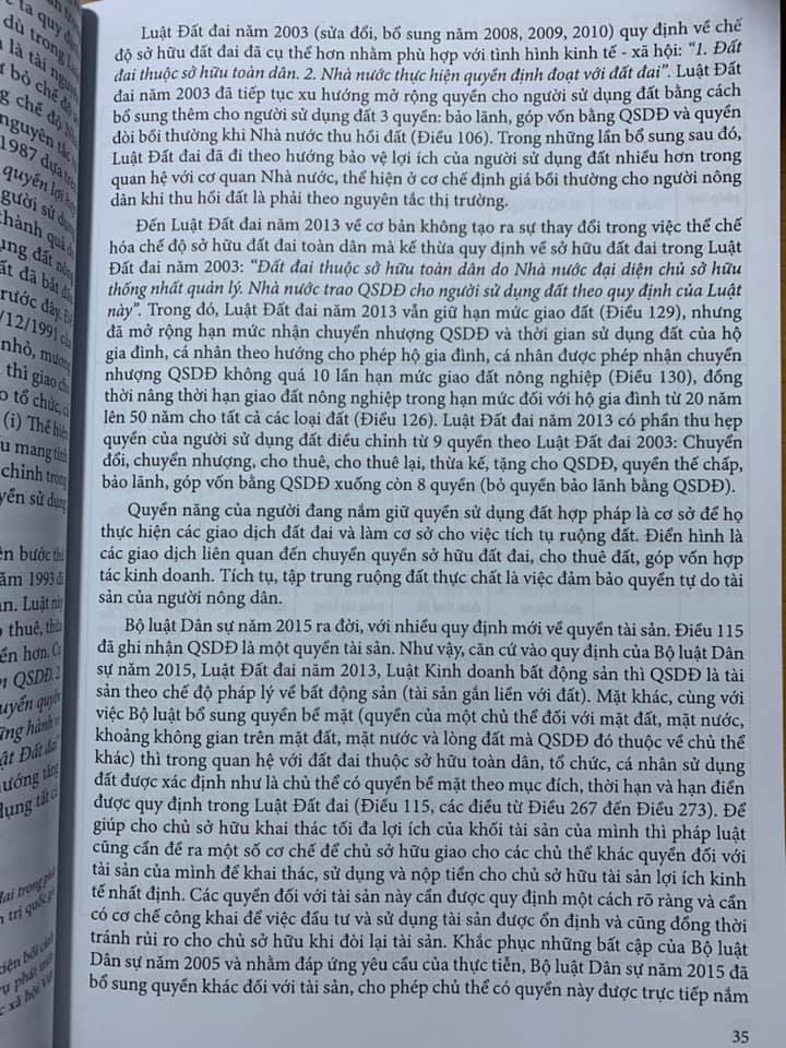 Tích tụ, tập trung đất đai ở Việt Nam- Lý luận và pháp luật hiện hành- Luật đất đai và văn bản hướng dẫn thi hành 2020